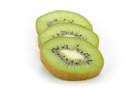 slices of kiwiの写真素材
