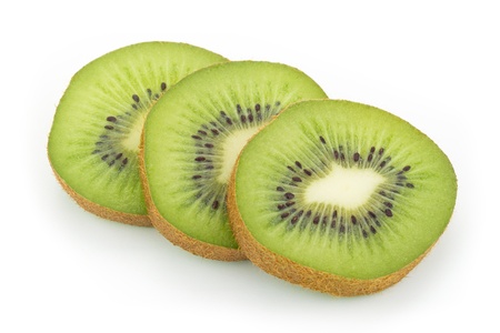 slices of kiwiの写真素材
