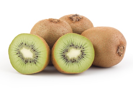 Fresh kiwis fruits.の写真素材