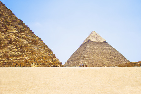 Pyramid of Khafre. View of the Giza Pyramids. Egypt. Cairoの写真素材