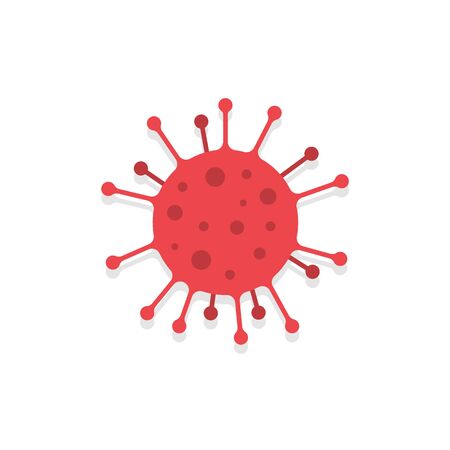 Virus, bacteria, microbes icon. Microbe or bacteria in in flat style.Vector illustration isolated on a white background. EPS 10のイラスト素材