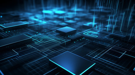 Abstract technology background. ai generativeの素材