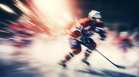 blurred hockey background. ai generativeの素材