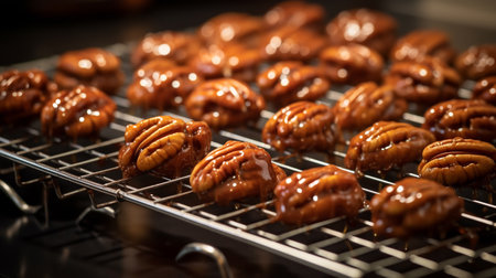 pralines cooling on a wire rack. ai generativeの素材