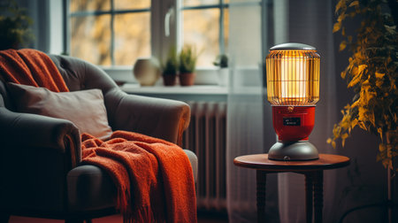 infrared heater for home. ai generativeの素材