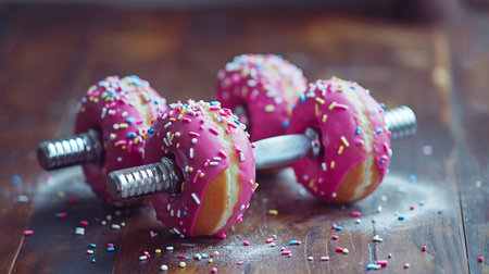 dumbbells made from donutsの素材