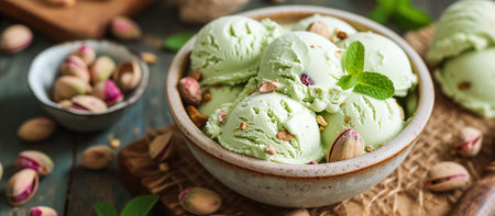 delicious pistachio ice creamの素材