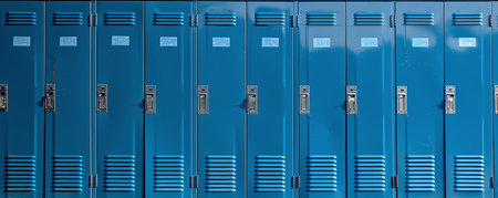 blue school lockersの素材