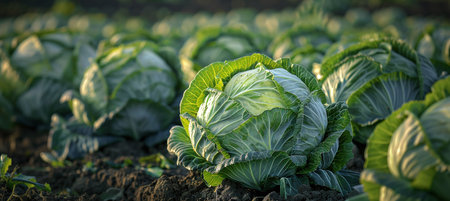 cabbage thrives in the soil of your local field and is ready to be transformed into a delicious and nutritious natural food.の素材