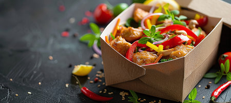 Eco-friendly food packaging, delivery, packagingの素材