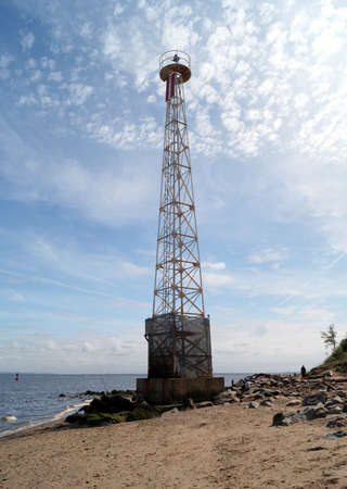 Coastal navigation tower at Princes Bay, Staten Island, NY, USA - May 24, 2020のeditorial素材