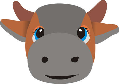 Head of a cowのイラスト素材