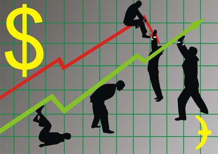 Stock market gameのイラスト素材