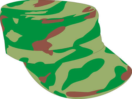 Military capのイラスト素材