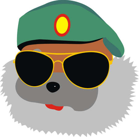 The squirrel in a beretのイラスト素材