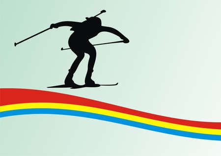 Biathlonのイラスト素材