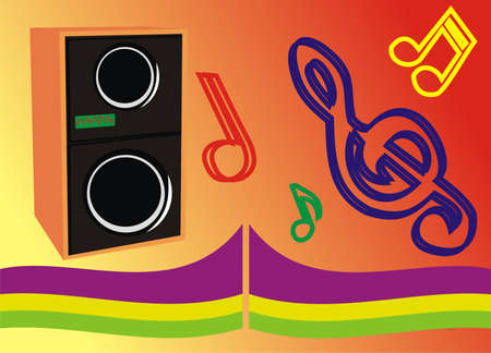 Musical columnsのイラスト素材