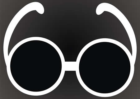 Black glassesのイラスト素材