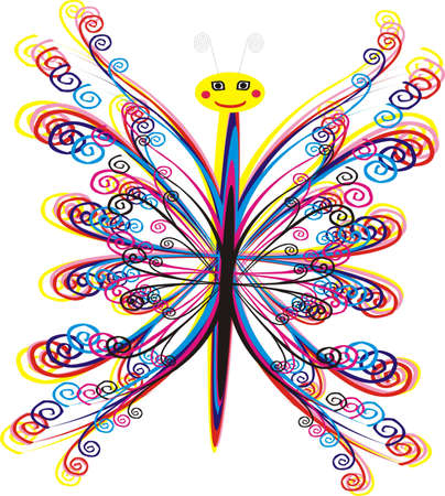 The beautiful butterflyのイラスト素材