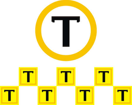 Taxi signのイラスト素材