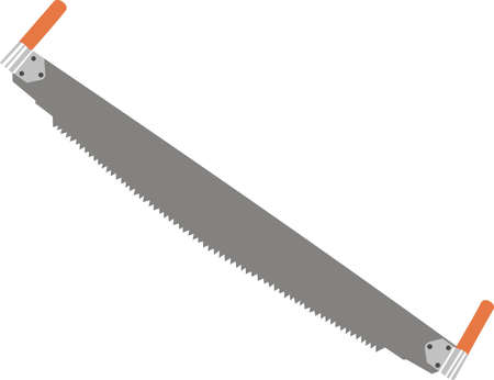Two-handled sawのイラスト素材