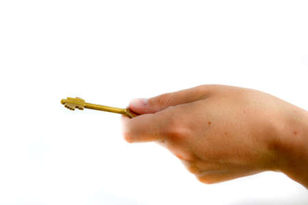 Key in a handの写真素材