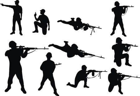People with the weaponのイラスト素材