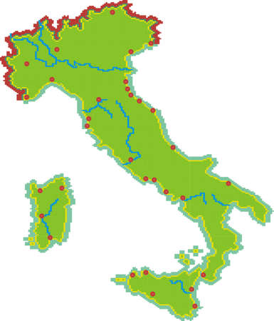 Italy mapのイラスト素材