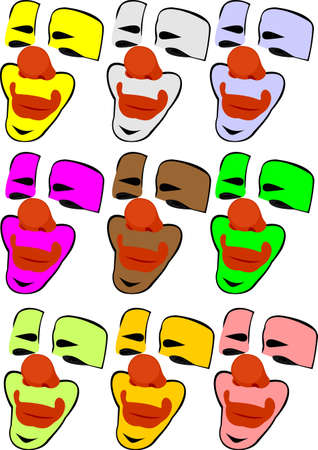 Carnival masksのイラスト素材