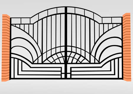 Iron fenceのイラスト素材