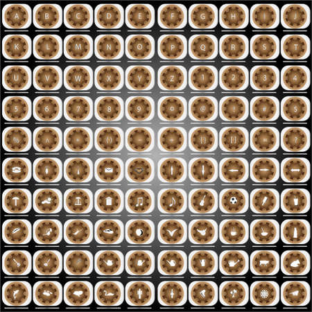 Hundred new iconsのイラスト素材