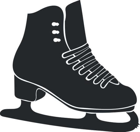 Winter skatesのイラスト素材