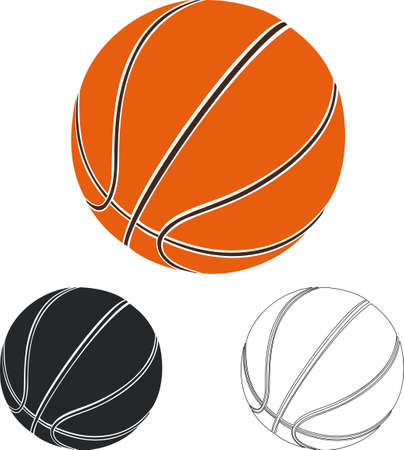 Set of basketball ballsのイラスト素材