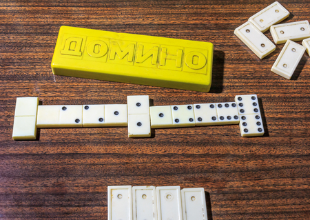 white bones domino gameの写真素材