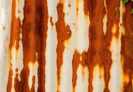 Old rusty of zinc sheet  fence is grunge  background.