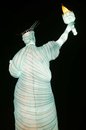 big lamp Statue of Libertyの写真素材