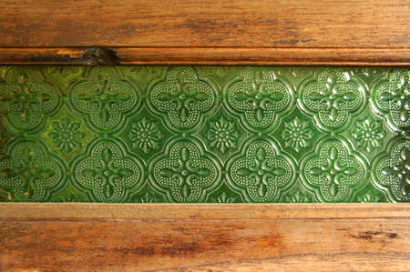 wood texture and glass  background old panels    の写真素材