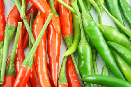 Thai Chili pepper Close up の写真素材