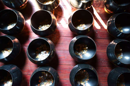 a monk s alms bowlの写真素材