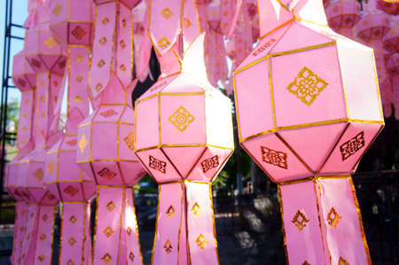 Chiang mai lanterns festival   lantern is one of the most popular souvenir in northern Thailand の写真素材