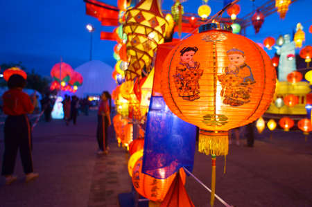 Lanterns international festival の写真素材