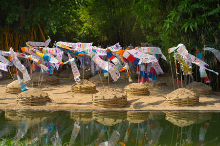 Songkran Festival in Chiang Mai, Thailand.の写真素材