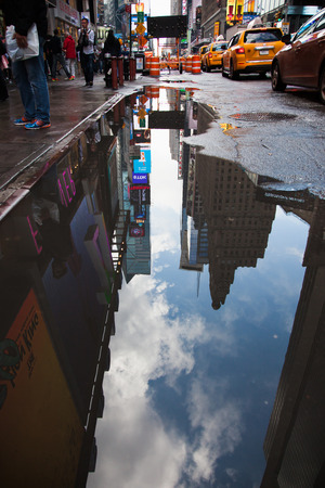 Bad weather in New York Cityのeditorial素材