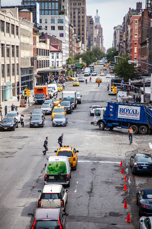 Street scene in New York Cityのeditorial素材