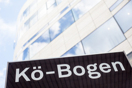 K Bogen building structure in Dusseldorf Germanyのeditorial素材