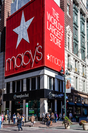 Famous Macy's store in New York Cityのeditorial素材