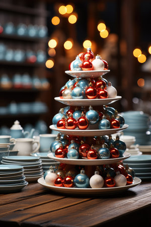 Festive serving for the New Year.の素材