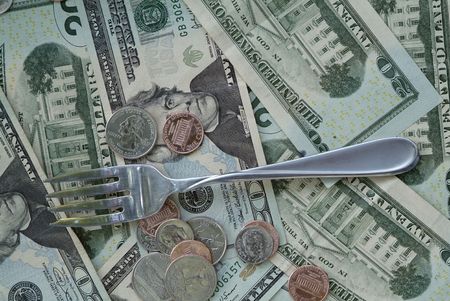 cost of eatingの写真素材