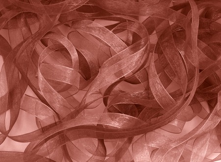 sepia tone ribbons background or borderの写真素材