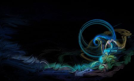 Blue wave background imageの写真素材